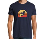 Camiseta Hombre Manga Corta camiseta adicta a la raclette en estilo retro laTostadora