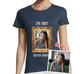 Camiseta Mujer Manga Corta camiseta im art estoy harta foto personalizable laTostadora