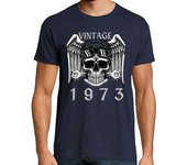 Camiseta Hombre Manga Corta mecánica vintage 1973 laTostadora