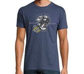 Camiseta Hombre Manga Corta cuidado con el bigtwin - denim laTostadora