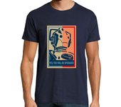Camiseta Hombre Manga Corta si, tu seras actualizado, yes we can laTostadora