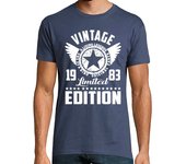 Camiseta Hombre Manga Corta edición limitada 1983 del vintage laTostadora