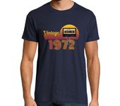 Camiseta Hombre Manga Corta audio vintage de 1972 laTostadora
