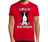 Camiseta Hombre Manga Corta I LOVE MI BULL TERRIER NB laTostadora