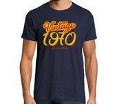 Camiseta Hombre Manga Corta Vintage 1970, Edición Limitada laTostadora