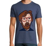 Camiseta Hombre Manga Corta Eric Clapton Hombre, manga corta, denim, calidad extra laTostadora