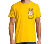 Camiseta Hombre Manga Corta bolsillo lindo bulldog inglés - camisa para hombre laTostadora