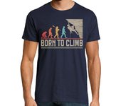 Camiseta Hombre Manga Corta nacido para escalar escalar escalar laTostadora