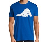 Camiseta Hombre Manga Corta oso polar blanco laTostadora