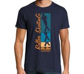 Camiseta Hombre Manga Corta evolución del patín laTostadora