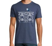 Camiseta Hombre Manga Corta Hombre, manga corta, denim, calidad extra laTostadora