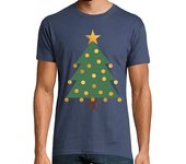 Camiseta Hombre Manga Corta Árbol de Navidad laTostadora