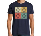 Camiseta Hombre Manga Corta fútbol americano retro laTostadora
