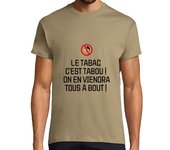 Camiseta Hombre Manga Corta el tabaco es tabú: la apuesta laTostadora