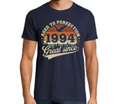 Camiseta Hombre Manga Corta regalo de cumpleaños retro vintage de 1 laTostadora