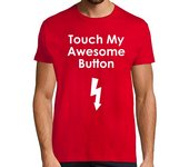 Camiseta Hombre Manga Corta Macaulay Culkin - Touch My Awesome Button laTostadora
