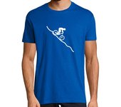 Camiseta Hombre Manga Corta montañas naturaleza bicicleta deporte laTostadora
