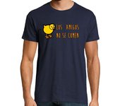 Camiseta Hombre Manga Corta Los Amigos No Se Comen! laTostadora
