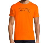 Camiseta Hombre Manga Corta galgo corriendo, camiseta hombre laTostadora