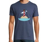 Camiseta Hombre Manga Corta Hombre, manga corta, denim, calidad extra laTostadora
