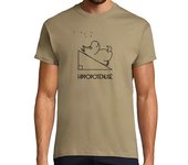 Camiseta Hombre Manga Corta Hippopotenuse - Camiseta hombre básica laTostadora