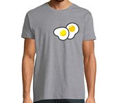Camiseta Hombre Manga Corta PAR DE HUEVOS FRITOS laTostadora