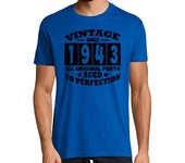 Camiseta Hombre Manga Corta vintage desde 1943 todas las piezas originales ag laTostadora