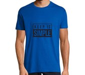 Camiseta Hombre Manga Corta mantenlo simple vintage laTostadora
