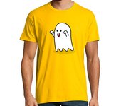 Camiseta Hombre Manga Corta Fantasma de Halloween camiseta hombre laTostadora