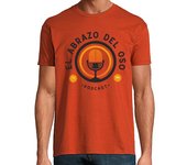 Camiseta Hombre Manga Corta Vintage Dorado MC Naranja laTostadora