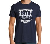 Camiseta Hombre Manga Corta Made in 1970, Premium Quality, Original Vintage laTostadora
