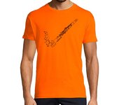 Camiseta Hombre Manga Corta Camiseta Clarinete laTostadora