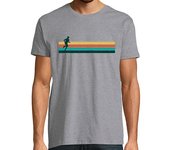 Camiseta Hombre Manga Corta corriendo retro laTostadora