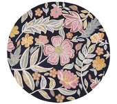 Maisons du Monde Alfombra redonda tufted con flores multicolor D. 160 cm