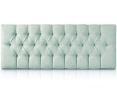 Morfeo Cabecero de madera tapizado aguamarina 115x60 cm. Para cama de 105 cm