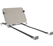 Tectake Cabecero de cama eléctrico con marco de acero 110 x 243 x 62 cm gris