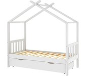 Maison Chic Estructura cama niños,marco de cama con cajón madera blanco 80x160cm
