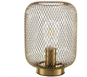 ORESTELUCHETTA Lámpara de mesa de alambre metálico de latón antiguo ø.20 x h.27 cm