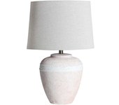 Kodu Lámpara de sobremesa de cerámica blanco roto de 40x40x62cm - pack de 2