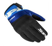 Spidi Flash-KP Guantes de moto Tex - Negro Azul (L)
