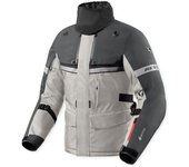 Revit Poseidon 3 GTX Chaqueta textil de motocicleta - Negro Gris Plata (M)