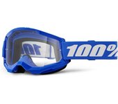 100% Strata 2 Essential Gafas de motocross - Blanco Azul