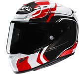 HJC RPHA 12 Lawin Casco - Negro Blanco Rojo (S)