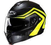 HJC C91N Nepos Casco - Negro Amarillo (M)