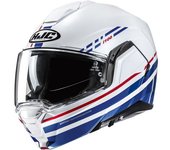 HJC i100 Sysma Casco - Blanco Rojo Azul (XL)