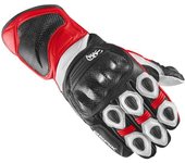Berik TX-1 Pro Guantes de motocicleta - Negro Blanco Rojo (M)
