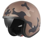 Bogotto V537 Camo Casco Jet - Marrón (S)