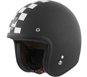 Bogotto V541 Scacco Casco Jet - Negro Blanco (XS)
