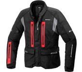 Spidi Traveller 3 H2Out Chaqueta textil de motocicleta - Negro Rojo (M)