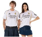 Adidas - Camiseta oficial Real Madrid Primera Equipación Authentic 2025-2026, Unisex, White, XL